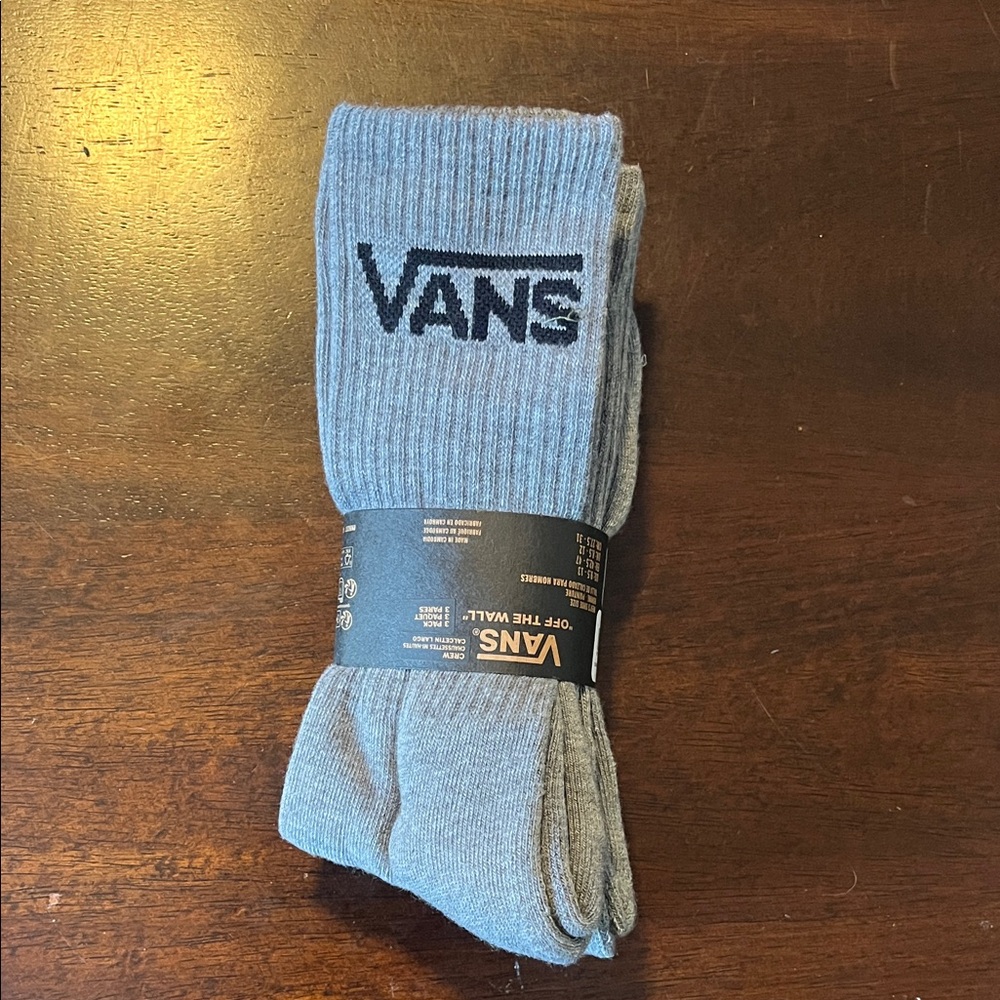 Vans Light Gray Ribbed Socks